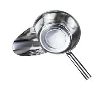 AMSLSIU Pelle hydraulique à frites et popcorn avec poignée sécurisée et remplissage Convient à divers aliments, y compris les en-cas. Idéale pour, Droite, 18 cm