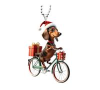 AMSLSIU Pendentifs en Acrylique pour Sapin de Noël, Figurines de Dessins animés, Accessoires de décoration pour cheminée d'intérieur, Ferme et Festive