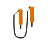 AMSLSIU Pic à Glace antidérapant avec poignée Brise-Glace Portable équipement rétractable d'urgence extérieur Durable randonnée hivernale, Orange