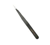 AMSLSIU Pince à cils sans support vierge en acier inoxydable Eyewinker outils d'extension poignée antidérapante courbe fournitures de cils, 1.5MM ESD-12