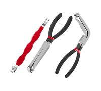 AMSLSIU Pince à tuyau d'essence facile à utiliser, outil de déconnexion de tuyau automobile, pince de déconnexion électrique, outils pour tuyaux automobiles pour bouchons, Type incurvé 3 pièces