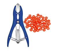 AMSLSIU Pince de Castration de Mouton à poignée Confortable, Large Application, fabriquée avec Une Pince Castration d'animaux en Acier Inoxydable, Facile