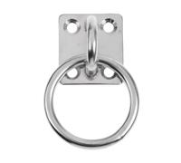 AMSLSIU Plaque à œillet carrée résistante à la Corrosion, Crochet Universel en Acier Inoxydable avec Plaque de Fixation pour Bateau/Yacht. Acier Inoxydable résistant la Rouille et Corrosion.