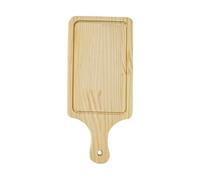 AMSLSIU Plateau et planche à découper pour repas de style western : solutions intelligentes pour un service et une préparation des aliments structurés, Brun, S