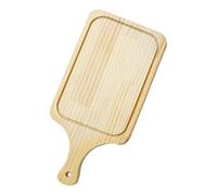 AMSLSIU Plateau et planche à découper pour repas de style western : solutions intelligentes pour un service et une préparation des aliments structurés, Brun, L