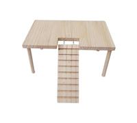AMSLSIU Plateforme de Jeu en Bois pour Hamsters : Encourage Les Instincts naturels de Ces Petits Animaux à Grimper et à Faire Leur nid. Décoration et Jouet, Bois, 24 x 16 x 13.5 cm