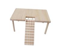 AMSLSIU Plateforme de Jeu en Bois pour Hamsters : Encourage Les Instincts naturels de Ces Petits Animaux à Grimper et à Faire Leur nid. Décoration et Jouet, Bois, 32 x 20.5 x 15.5 cm