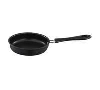 AMSLSIU Poêle à œufs électrique antiadhésive en Acier Inoxydable de qualité supérieure pour plaques à Induction, Mini-Grill électrique pour œufs, Noir, 12.5 cm