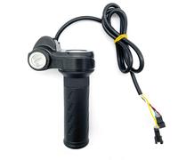AMSLSIU Poignée de commande d'accélérateur pour vélo électrique, étanche et contrôlant la vitesse, pour une tension universelle, interface entièrement en aluminium