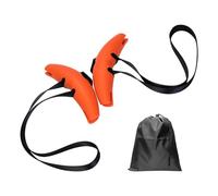 AMSLSIU Poignées de Traction ergonomiques pour Un entraînement de Force Optimal. Robustes et Confortables Pendant l'exercice, Elles sont antidérapantes et réglables, Orange, 27 x 13 cm