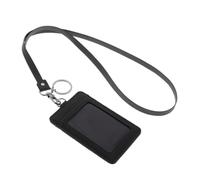 AMSLSIU Porte-Badge Vertical avec Cordon, conçu pour Les Badges d'identification et Les titres de Transport. Étui Fin pour Un Transport Facile. Cordon pour Badge nominatif et Carte de Inclus.