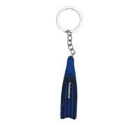 AMSLSIU Porte-clés palmes de plongée, anneau en PVC, Bleu, 14.2 cm
