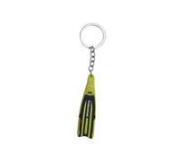 AMSLSIU Porte-clés palmes de plongée, anneau en PVC, Jaune, 14.2 cm