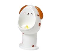 AMSLSIU Pot Mural en Forme d'animal Mignon pour bébé, avec Compartiments séparés et Facile à Nettoyer. Idéal pour l'apprentissage de la propreté des Petits garçons, Chien Marron