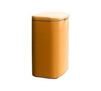 AMSLSIU Poubelle en Acier Inoxydable Écologique - Gestion des Déchets Durable et Élégante Poubelle de Cuisine Suspendue Efficace, Orange, 8L