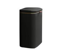 AMSLSIU Poubelle en Acier Inoxydable Écologique - Gestion des Déchets Durable et Élégante Poubelle de Cuisine Suspendue Efficace, Noir, 8L