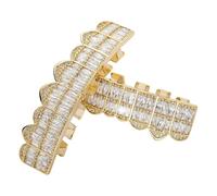 AMSLSIU Pour Grillz dentaire style avec diamants : un bijou élégant à offrir à vos proches pour Halloween, les mariages, etc. Faux dents de vampire pour femmes, hommes, enfants et adultes.