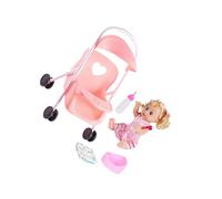 AMSLSIU Poussettes pour poupées Little Baby Dolls, idéales pour Les Tout-Petits. Accessoires et Jolies poupées Inclus. Poussette pour de 2 Ans. , Rose