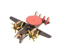 AMSLSIU Puzzle 3D en Bois - Avion - À Assembler soi-même - Jouet éducatif - Kit de Maquette à Monter soi-même pour développer la créativité - Kit de Construction d'avion - Loisirs créatifs