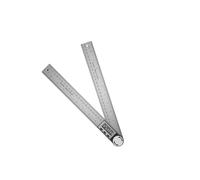 AMSLSIU Rapporteur d'angle numérique à 360° avec jauge, construction en acier inoxydable haute précision et grande durabilité, Argent, Échelle de 300 mm