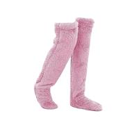 AMSLSIU Restez au chaud avec des chaussettes pantoufles d'hiver chaleur Pour aux pieds chaussettes pantoufles confortables en Polyester pour confortables d'hiver, rose-mauve