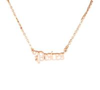 AMSLSIU Rétro douze signe du zodiaque mot Constellations thème amitié collier Unique Chic bijoux chaîne pendentif à breloque or Rose, Poissons