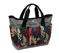 AMSLSIU Sac de Jardin Robuste en Tissu Oxford 600D avec poignée de Transport Pratique pour Outils Jardinage - Multicolore - Sac à Outils Plantation Portable