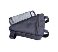 AMSLSIU Sacoche de cadre de vélo compacte avec fermeture éclair résistante, style triangle, pour vélos de route et VTT, étanche, avec câble USB.
