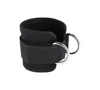AMSLSIU Sangle de cheville ajustable à double anneau en D pour renforcement des fessiers, sangles de cheville pour exercices du bas du corps, stabilité et confort en salle