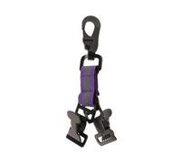AMSLSIU Sangle de de Pompier Robuste conçue pour éviter la Perte de Gants et Assurer Un accès fiable en Cas d'urgence. Clip de Maintien pour secouristes, Violet, Longueur Totale 18 cm