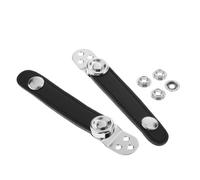 AMSLSIU Sangles pour Basse d'accordéon, en Cuir PU résistant, avec Soufflet et Fermoir de Maintien. Longueur Ajustable. Entraxe des Boucles : 7 cm / 7,2 cm /,4 /,6 /,8/8 /,2, Noir,
