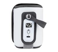 AMSLSIU Sécurité améliorée avec couvercle de chauffe-biberon à température réglable couvercle de chauffe-biberon réglable en PU avec écran LCD, Bleu