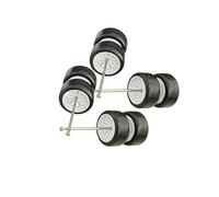 AMSLSIU Simulation 1/64 Scale Diecast Model Modification Miniature Roll Shaft Wheel Round Rod pour Axes for DIY and Birthday Gifts for Diecast Car Model Collectors and Boys, Blanc, 11 x 5.4 mm