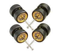 AMSLSIU Simulation 1/64 Scale Diecast Model Modification Miniature Roll Shaft Wheel Round Rod pour Axes for DIY and Birthday Gifts for Diecast Car Model Collectors and Boys, Or B, 11 x 5.4 mm