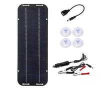 AMSLSIU Solution d'énergie portable Kit de chargeur de batterie panneau 12 V Chargeur batterie voiture d'entretien pour camions, Pas contrôleur
