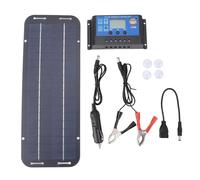 AMSLSIU Solution d'énergie portable Kit de chargeur de batterie panneau 12 V Chargeur batterie voiture d'entretien pour camions, avec contrôleur