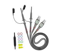 AMSLSIU Sondes d'oscilloscope automobile, sondes haute tension, kit de test de câbles, longueur pratique, construction robuste et flexible en caoutchouc P6100, oscilloscope automobile universel