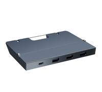 AMSLSIU Station d'accueil USB 6-en-1 pour voiture lecteur de carte d'extension type-c manette de jeu Dock Hub Charge chargeur ABS répartiteur de jeu