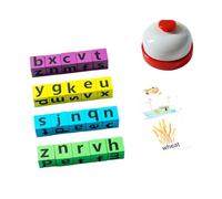 AMSLSIU Stimulez l'intérêt pour l'apprentissage avec des Cartes de Mots Anglais et des Tests d'interactivité logique de Brainstorming Hand Speed Wood , Trompette