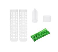 AMSLSIU Support de Plante Poteau de Croissance Outil Jardinage Support Montage Longue durée Tige en Pot bâton Fleur Polyvalent réutilisable, 17 * 4cm