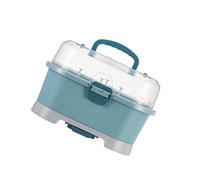AMSLSIU Support de séchage de biberons Non toxique, ingrédients sûrs pour les tout-petits, boîte Portable en PP, prévention de la Pollution, 5 lieux de séchage, Bleu