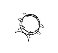 AMSLSIU Support métallique pour sphères, à la Structure Stable et à la Finition élégante, idéal pour Mettre en Valeur des Boules artistiques dans Un Salon. Présentoir, Noir, 15 x 11.5 x 5. cm