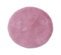 AMSLSIU Tapis de Maison de poupée Rond en Peluche, Meuble Miniature pour créer Une scène Vie Miniature dans Une Maison poupée, Accessoires Jeu pour Les Enfants, la Cuisine et Les fêtes , Rose , Rond