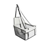 AMSLSIU Tapis de Voiture pour Animaux de Compagnie, Confortables et sûrs grâce à Ces caractéristiques innovantes équipées Sangles réglables, Gris Clair