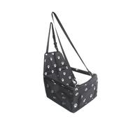 AMSLSIU Tapis de Voiture pour Animaux de Compagnie, Confortables et sûrs grâce à Ces caractéristiques innovantes équipées Sangles réglables, Empreinte Noire