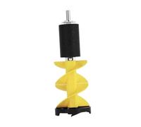 AMSLSIU Tarière à Glace pour la pêche sur Glace en mer, en lac et rivière, idéale pour Les activités Hivernales. Outil Indispensable pour percer la La Tige de Forage est, Jaune, 50 cm