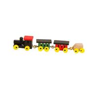 AMSLSIU Train Miniature 1/12 pour Maison de poupée, modèle réduit en Bois pour Une expérience de Bricolage Authentique, modèle à Vapeur rétro pour , Multicolore , 10 x 1.8 x .2 cm