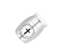 AMSLSIU Urnes funéraires pour Animaux de Compagnie, Urnes décoratives pour Chiens, Souvenirs pour Chats, Petits Chiens, Lapin argenté