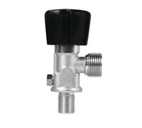 AMSLSIU Valve de Cylindre d'air de réservoir Poisson en Aluminium Remplacement détachable antirouille Bouton Marche/arrêt étanche M18x1.5 régulateur d'aquarium, G5/8