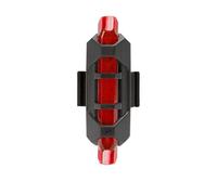 AMSLSIU Vélo Feux arrière LED USB vélo Avertissement étanche VTT Bleu Blanc feu arrière avec Anneau en Caoutchouc Accessoires